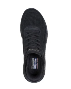 SKECHERS - BOBS SQUAD CHAOS - CURRENT MUSE - Sneakers nera con tomaia in maglia e soletta memory foam