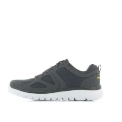 SKECHERS - BURNS - AGOURA - Sneakers grigia con tomaia in tessuto e pelle