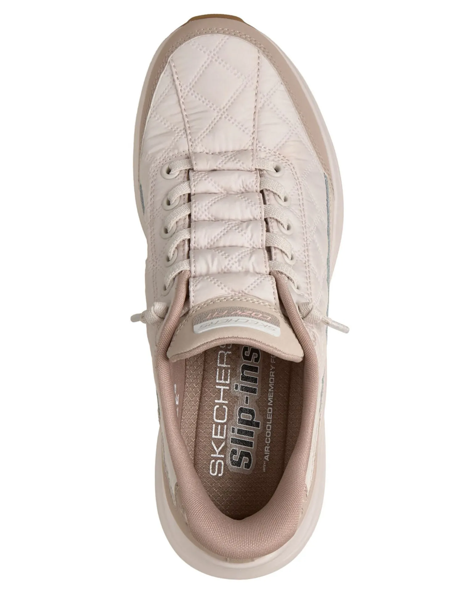 SKECHERS - CONTOUR FOAM - Sneakers taupe con tomaia in tessuto trapuntato ad aria