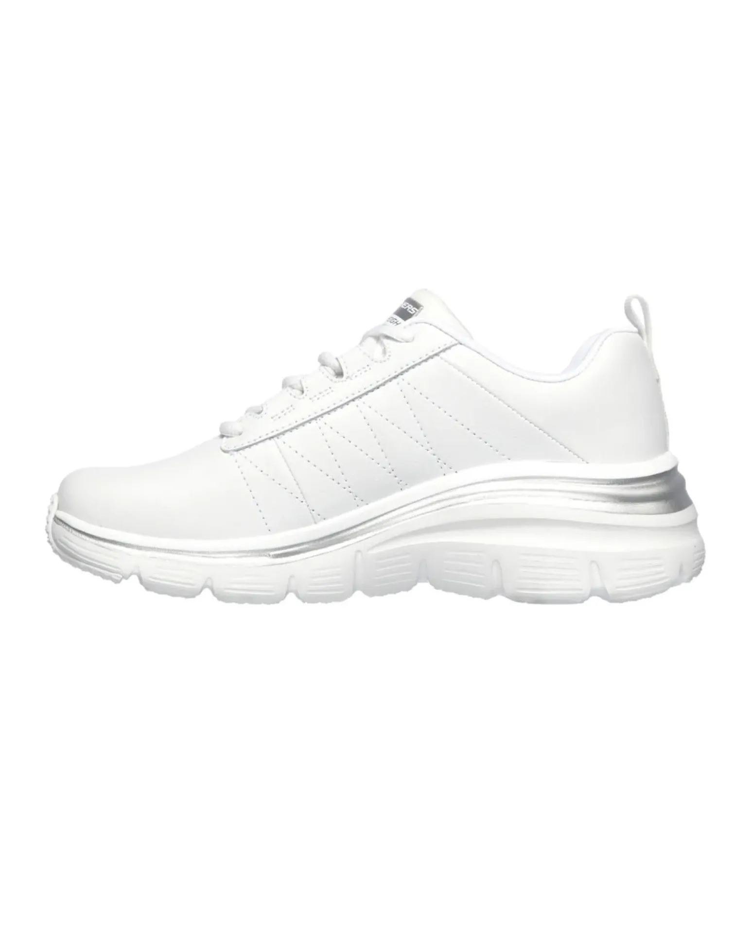 SKECHERS - FASHION FIT - EFFORTLESS - Sneakers bianca con comodo plantare in memory foam