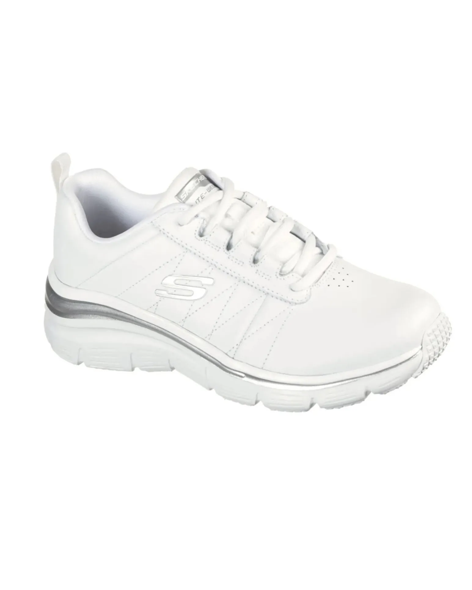 SKECHERS - FASHION FIT - EFFORTLESS - Sneakers bianca con comodo plantare in memory foam