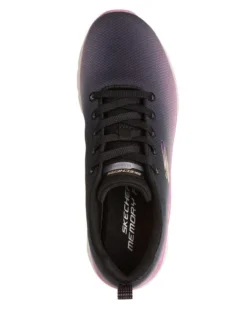 SKECHERS - FASHION FIT 2.0 - Sneakers nera e rosa effetto sfumato