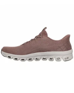 SKECHERS - GLIDE - STEP ELEVATE - AMAZE - Sneakers marrone con intersuola ammortizzata geometrica