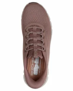 SKECHERS - GLIDE - STEP ELEVATE - AMAZE - Sneakers marrone con intersuola ammortizzata geometrica