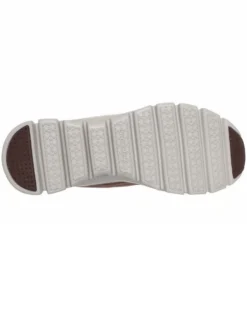 SKECHERS - GLIDE - STEP ELEVATE - AMAZE - Sneakers marrone con intersuola ammortizzata geometrica