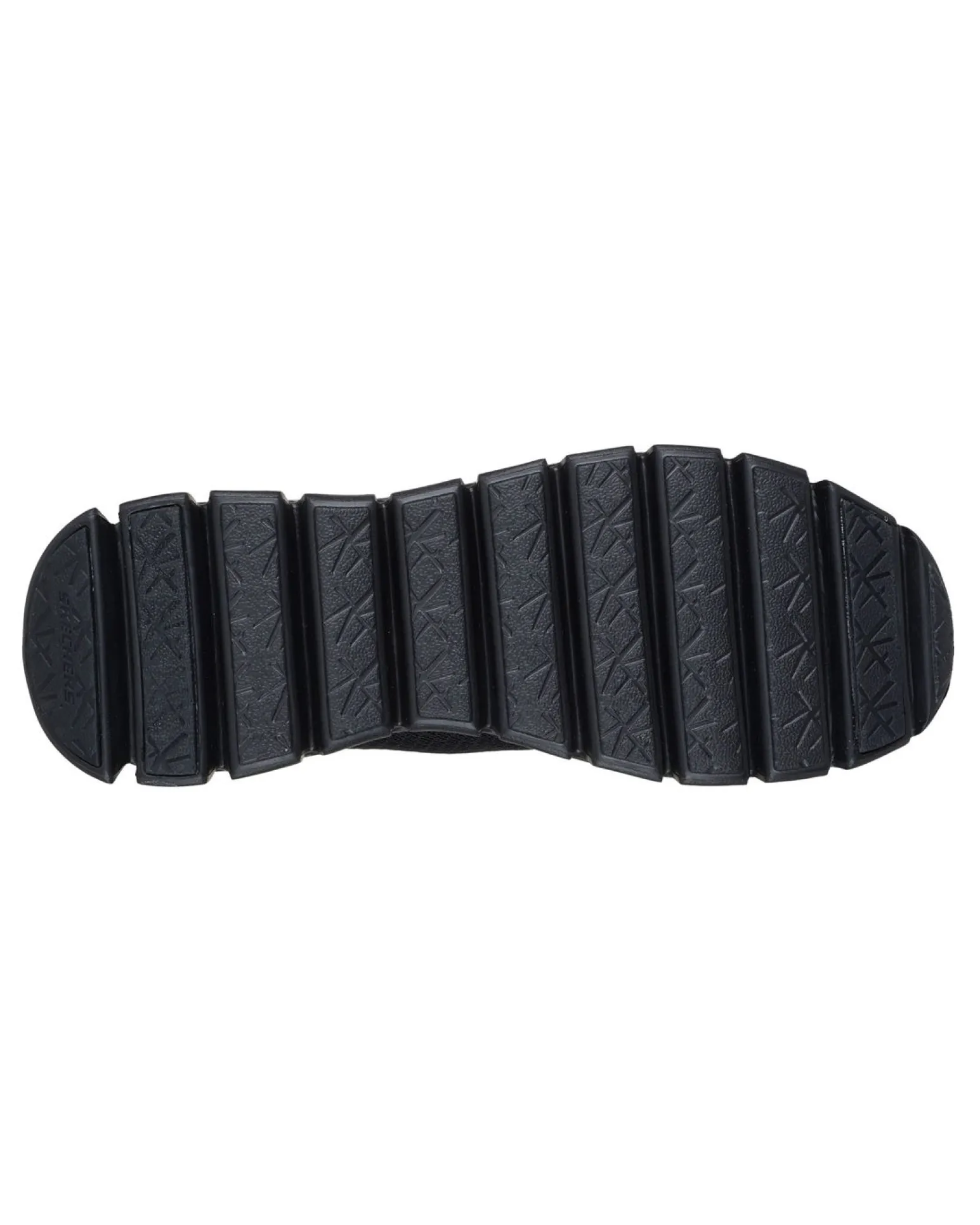 SKECHERS - GLIDE - STEP - NOXUS - Sneakers nera con tomaia in mesh a rombi e lacci rotondi elasticizzati fissi