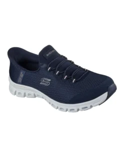 SKECHERS - GLIDE - STEP - PURSUIT - Sneakers blu con tomaia in mesh
