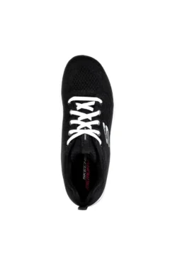 SKECHERS GRACEFUL - GET CONNECTED - Sneakers nera con motivo a zigzag e soletta ammortizzata memory foam
