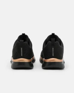 SKECHERS GRACEFUL - GET CONNECTED - Sneakers nera con motivo a zigzag e soletta ammortizzata memory foam