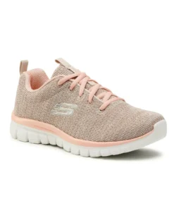 SKECHERS - Graceful- Twisted fortune sneakers beige da donna