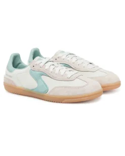 SKECHERS - HOTSHOT - FOR THE WIN - Sneakers natural in pelle scamosciata