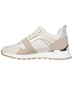 SKECHERS - RUNWAY - POSH GAL - Sneakers beige con inserti in pelle scamosciata