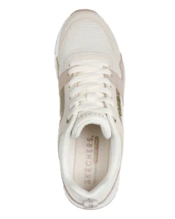 SKECHERS - RUNWAY - POSH GAL - Sneakers beige con inserti in pelle scamosciata
