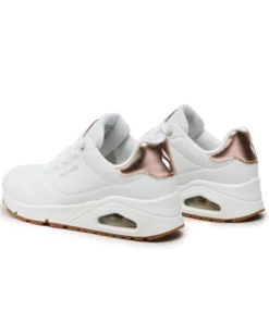 SKECHERS - SNEAKERS UNO GOLDEN AIR BIANCA CON DETTAGLI  ORO DA DONNA, 177095