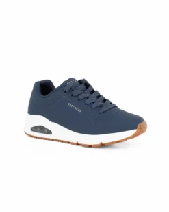 SKECHERS STAND ON AIR - Sneakers blu con soletta memory foam
