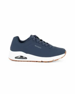 SKECHERS STAND ON AIR - Sneakers blu con soletta memory foam