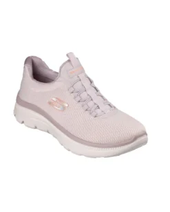 SKECHERS - SUMMITS PLUS - SUMMER HAZE - Sneakers mauve con doppi lacci elastici