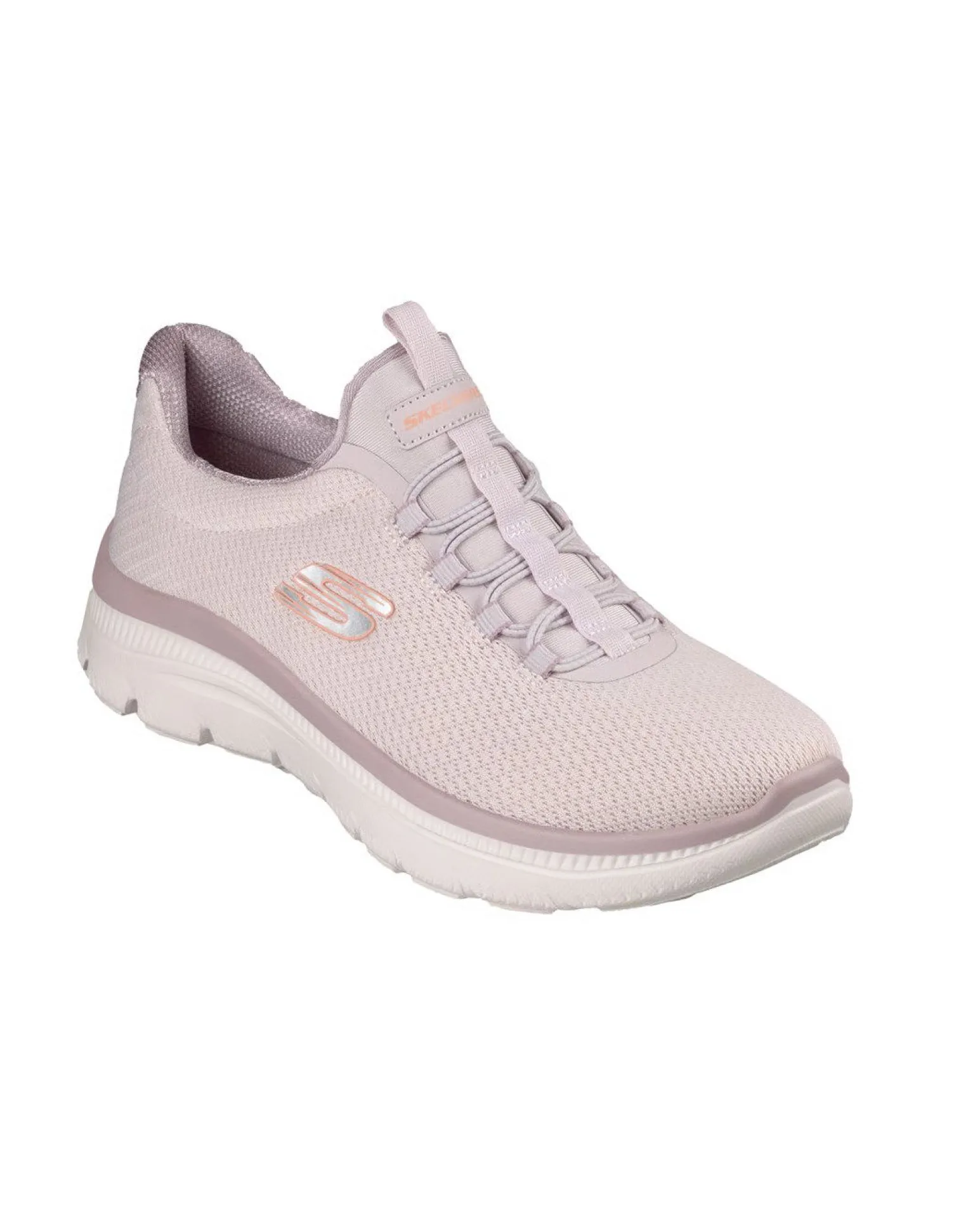 SKECHERS - SUMMITS PLUS - SUMMER HAZE - Sneakers mauve con doppi lacci elastici