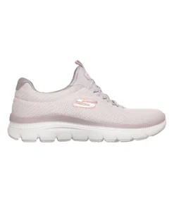 SKECHERS - SUMMITS PLUS - SUMMER HAZE - Sneakers mauve con doppi lacci elastici