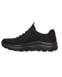 SKECHERS - SUMMITS PLUS - SUMMER HAZE - Sneakers nera con doppi lacci elastici