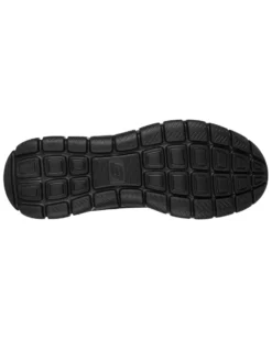 SKECHERS - TRACK - EZRAL - Sneakers nera con tomaia in mesh e applicazioni in pelle e materiale tecnico