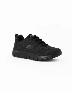 SKECHERS TRACK- FRONT RUBBER - Sneachers da uomo nera