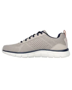 SKECHERS - TRACK - LESHUR - Sneakers taupe con dettagli blu