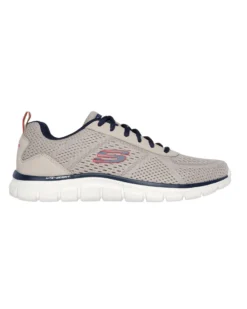 SKECHERS - TRACK - LESHUR - Sneakers taupe con dettagli blu
