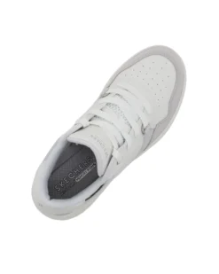 SKECHERS - UNO CTL - SUBTLE SHIMMER - Sneakers bianca con applicazioni in pelle scamosciata