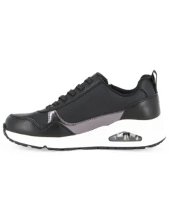 SKECHERS - UNO - METALLIC SLIDERS - Sneakers nera da donna  con zip laterale