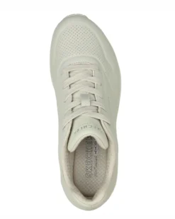 SKECHERS - UNO - STAND ON AIR - Sneakers panna da donna con tomaia traforata