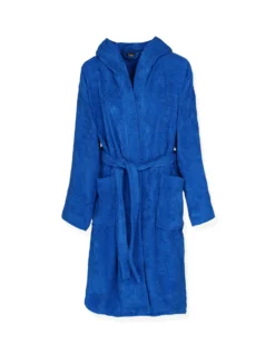 SOLO SOPRANI - Accappatoio unisex con cappuccio blu