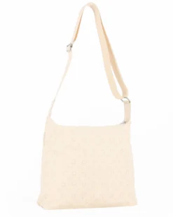 SOLO SOPRANI - Borsa beige con due tasche frontali e tracolla regolabile