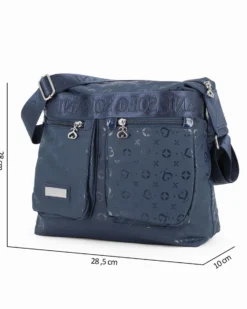 SOLO SOPRANI - Borsa con due tasche frontali e tracolla regolabile