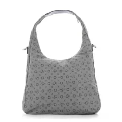 SOLO SOPRANI - Borsa sacca jeans con tasca frontale, tracolla removibile