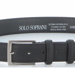 SOLO SOPRANI - Cinta con interno in VERA PELLE e fibbia nickel free