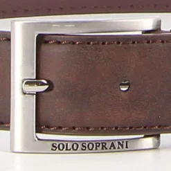 SOLO SOPRANI - Cinta con interno in VERA PELLE e fibbia nickel free