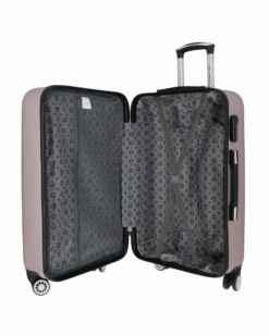 SOLO SOPRANI - TROLLEY GRIGIO IN ABS 4 RUOTE DOPPIE CON STAMPA LOGO