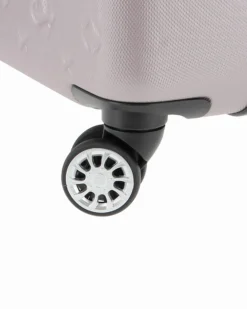 SOLO SOPRANI - TROLLEY GRIGIO IN ABS 4 RUOTE DOPPIE CON STAMPA LOGO