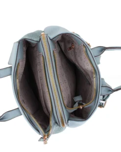 SOLO SOPRANI - Zaino due manici jeans con tre scomparti principali