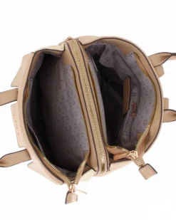 SOLO SOPRANI - Zaino due manici beige con tre scomparti principali