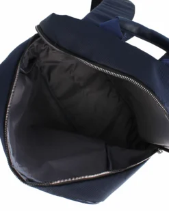 SOLO SOPRANI - Zaino ufficio blu con scomparto interno porta computer e tasca frontale