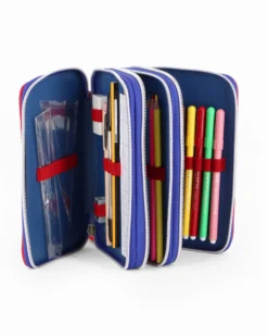 SPIDERMAN - ASTUCCIO 3 ZIP CON STAMPA 3D E PENNA PAPERMATE