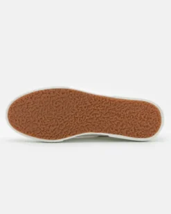SUPERGA - Sneakers da donna bianca con suola alta e occhielli argento metallizzato - 2740 PLATFORM SLIPON