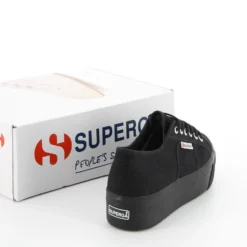 SUPERGA - Sneakers da donna nera con suola alta - 2790 UP&DOWN