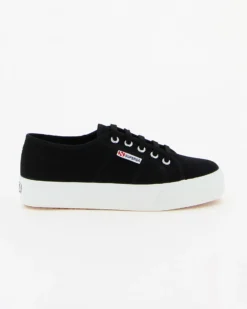 SUPERGA - Sneakers da donna nera con suola alta - 2730 COTU
