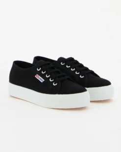 SUPERGA - Sneakers da donna nera con suola alta - 2730 COTU