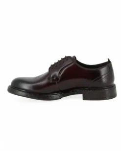 SUPER RIFLE - Scarpa marrone da uomo in VERA PELLE con lacci