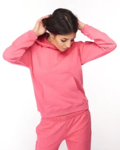 SWEAT C/CAPP.BUCANEVE FUXIA