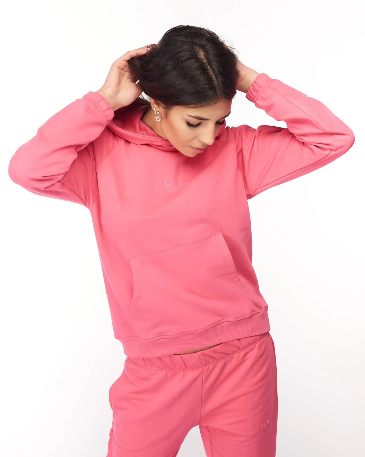 SWEAT C/CAPP.BUCANEVE FUXIA